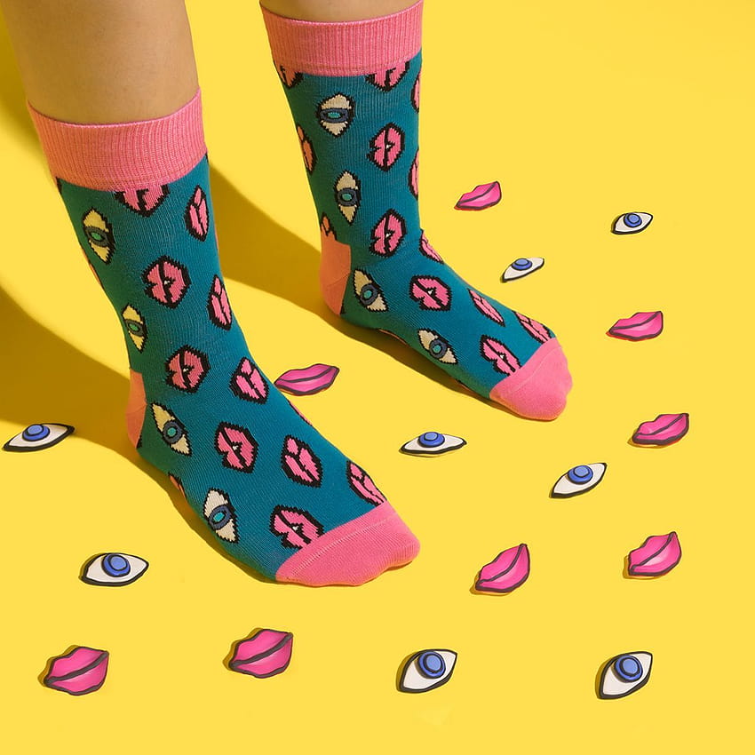 Campagne Happy Socks sur Behance, des chaussettes folles Fond d'écran de téléphone HD