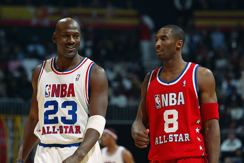 Michael Jordan vs. Kobe Bryant und die 50 besten 1, mj und kobe HD-Hintergrundbild