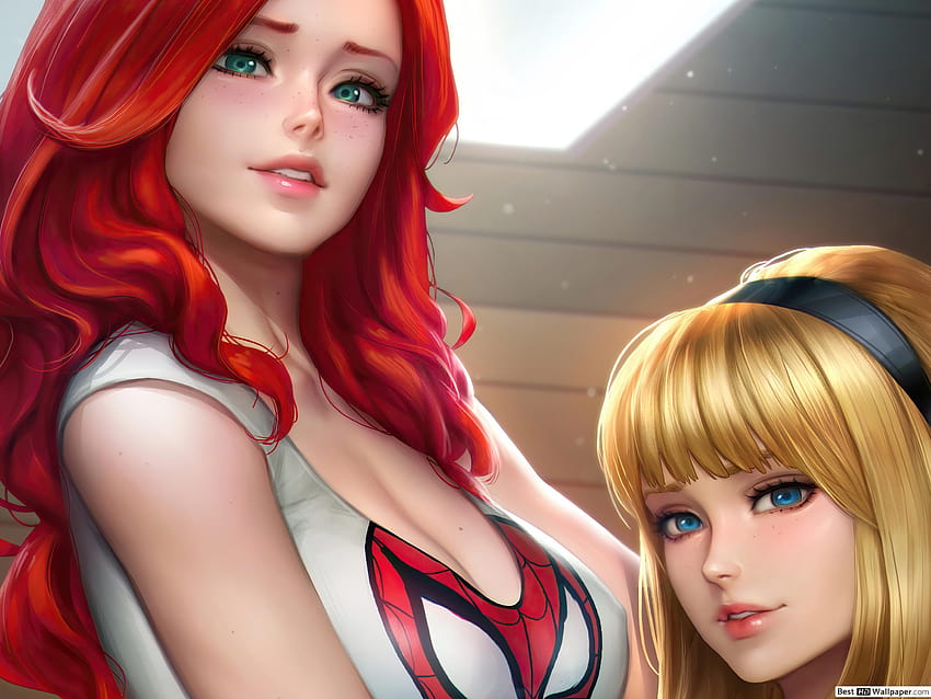 Gwen Stacy and Mary Jane Watson HD wallpaper