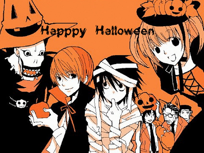 Desktop Wallpaper Halloween Fun Party Anime Hd Image Picture  Background B6a04a