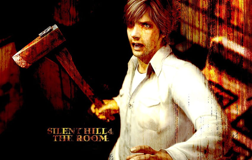 the darkness, male, shirt, axe, Horror, KONAMI, Henry Townshend, Silent Hill 4:The Room , section игры, silent hill 4 the room HD wallpaper