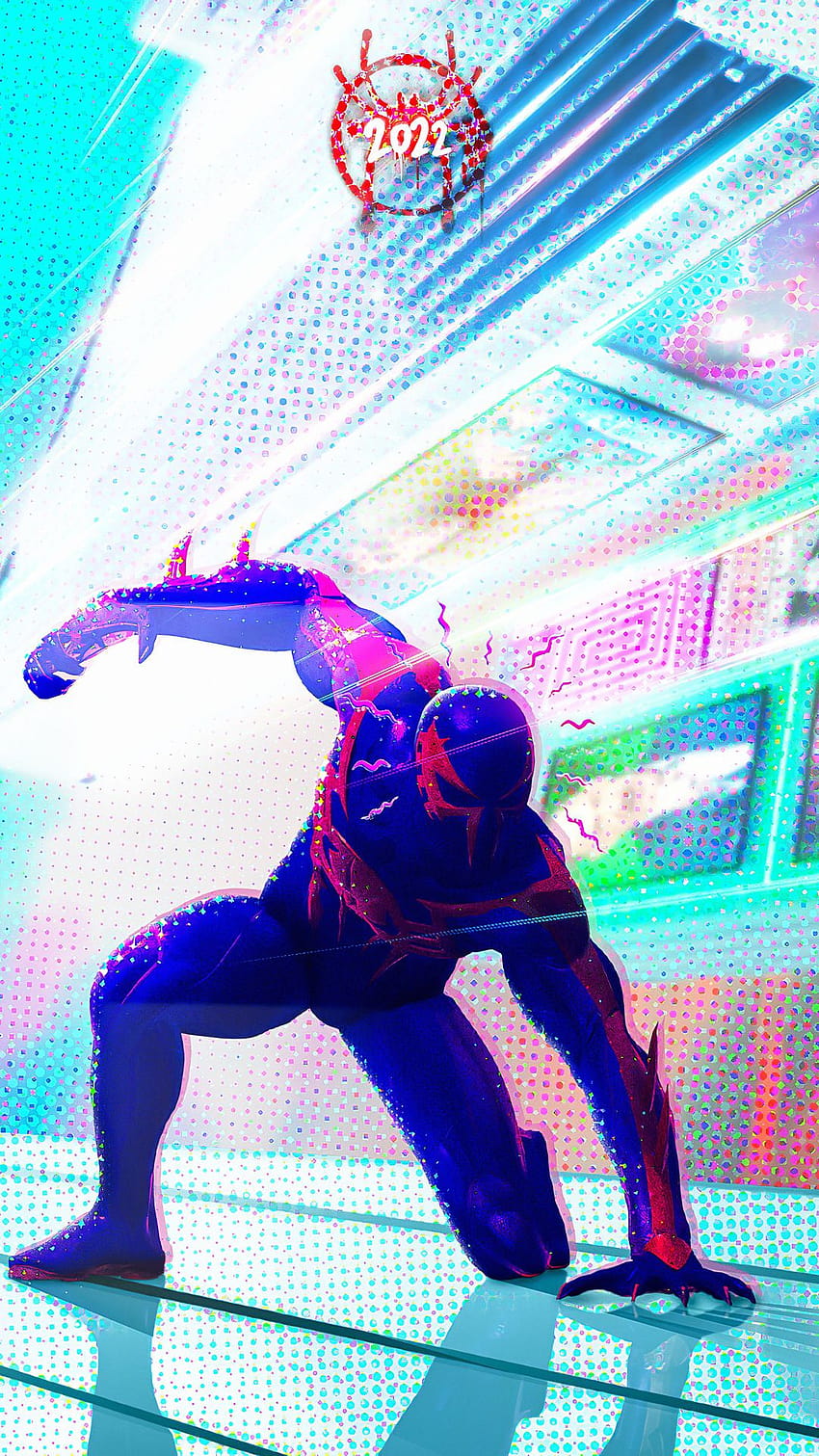 Spiderman Into The Spider Verse 2, 미적 스파이더맨 HD 전화 배경 화면