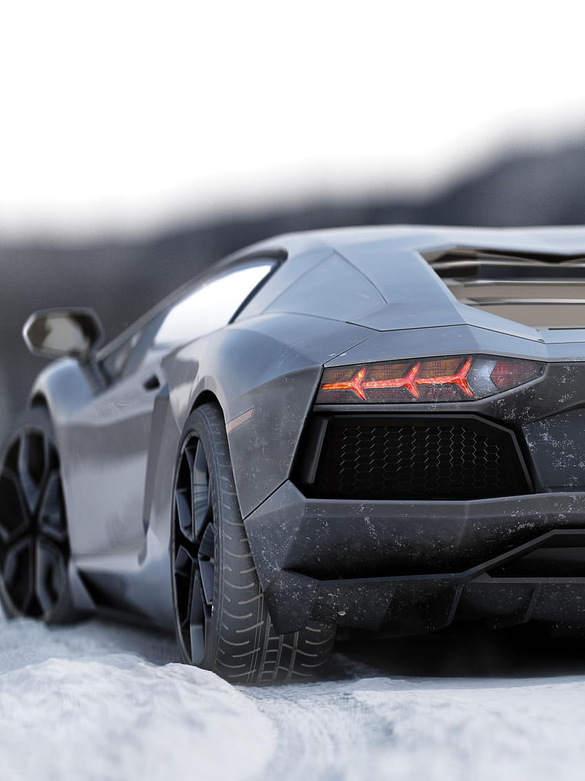 Astonishing Car Render 3D, winter supercars HD phone wallpaper