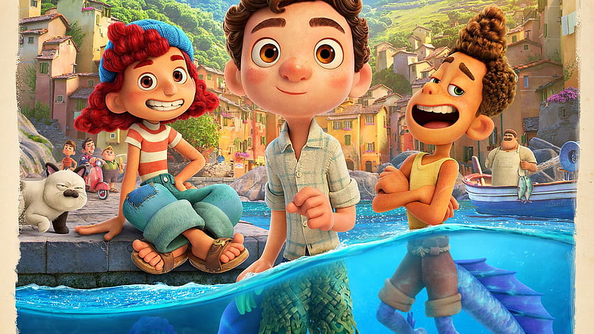 LUCA surfaces with new trailer, poster offering look at above, luca disney pixar HD wallpaper