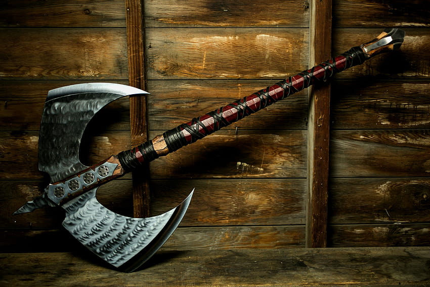 : weapon, wood, axes, man made object, firearm 3726x2484, axe weapon HD wallpaper