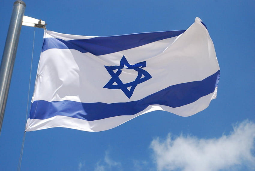 Bandiera israeliana, bandiera israeliana Sfondo HD