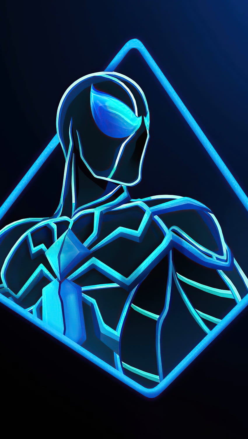 Spider Man Future Foundation Suit Ultra ID:8027, spider man blue HD phone wallpaper