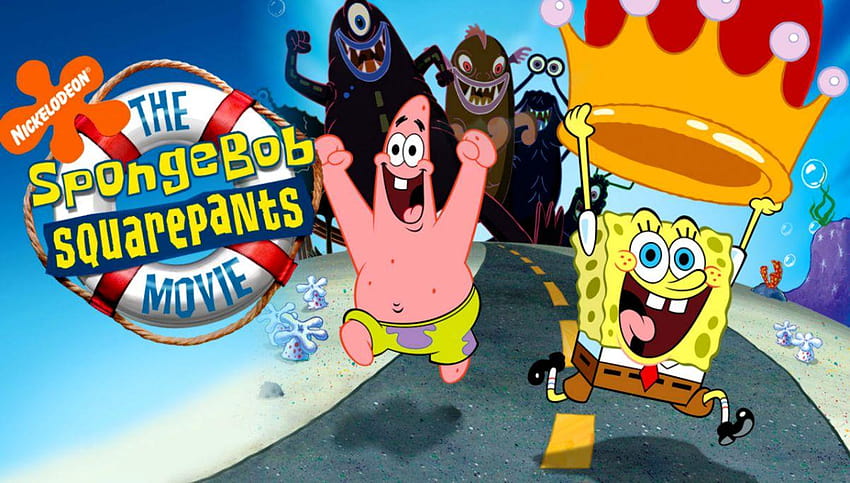 The Spongebob Squarepants Movie、ボンネットのスポンジボブ 高画質の壁紙