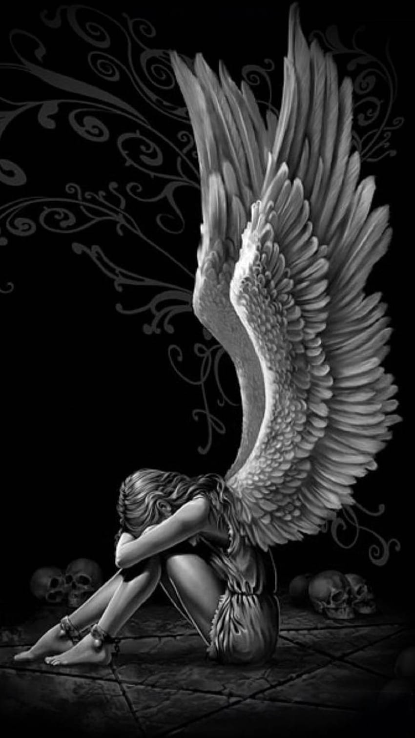 Sad Angel, anime angel sad HD phone wallpaper