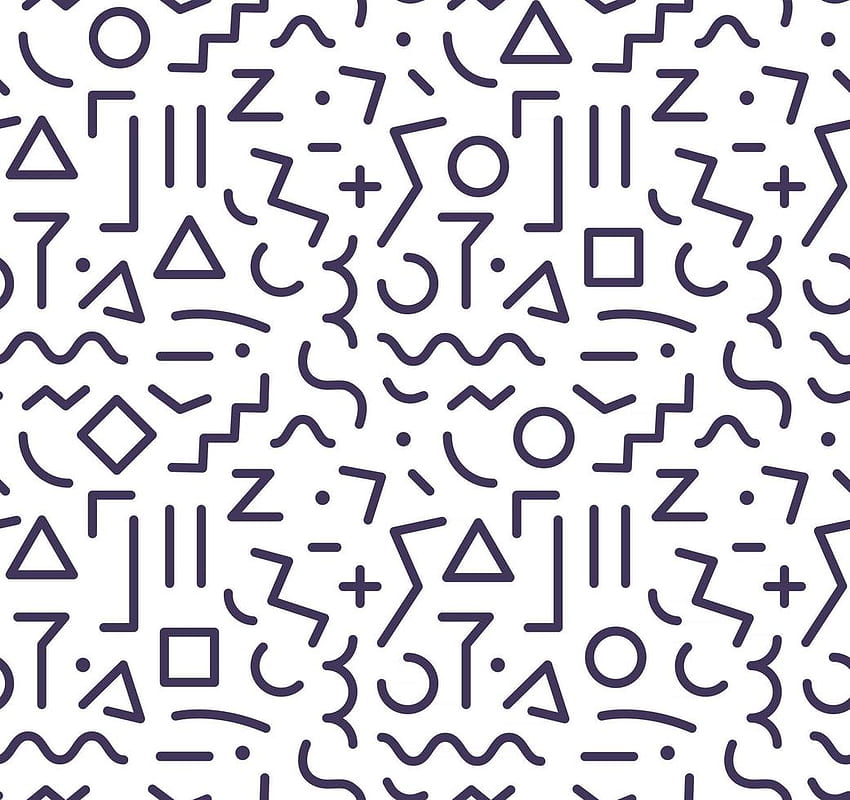 Czarno-biały minimalistyczny abstrakcjonistyczny geometryczny bezszwowy wzór. Elementy geometrii mikrokosmosu dekoracyjne tekstury tło. Minimalne znaki gładkie tła 2838274 Grafika wektorowa w Vecteezy Tapeta HD