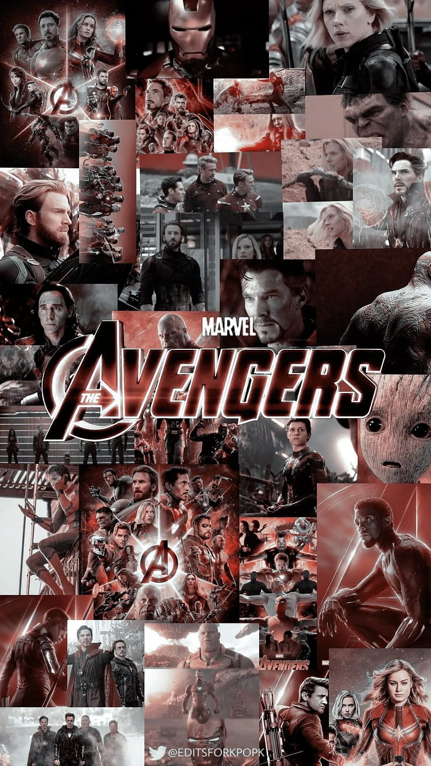 Marvel-Collage für Laptop HD-Handy-Hintergrundbild