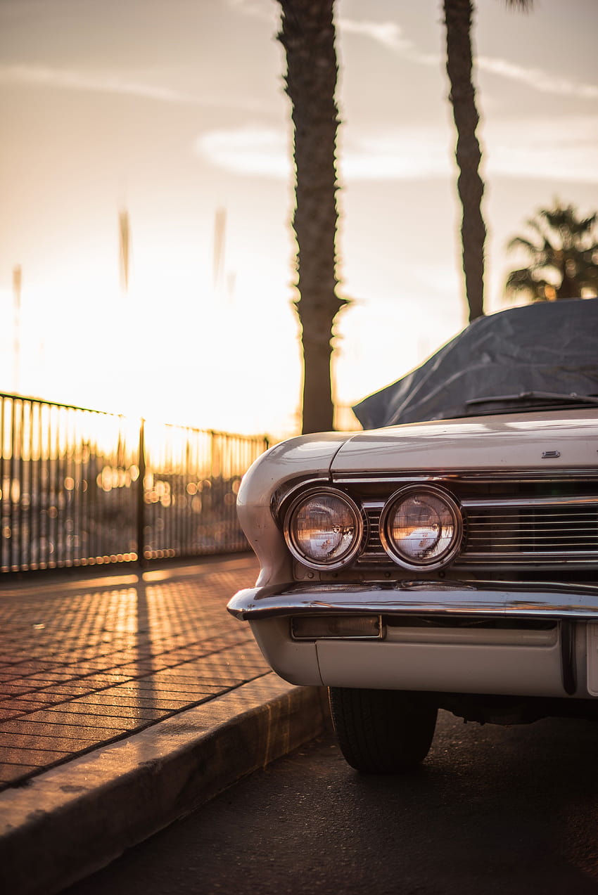 Vintage Cars , Old classic cars, Sports car, Supercars, HotWheels, Matchbox, Diecast, sunset retro car HD phone wallpaper