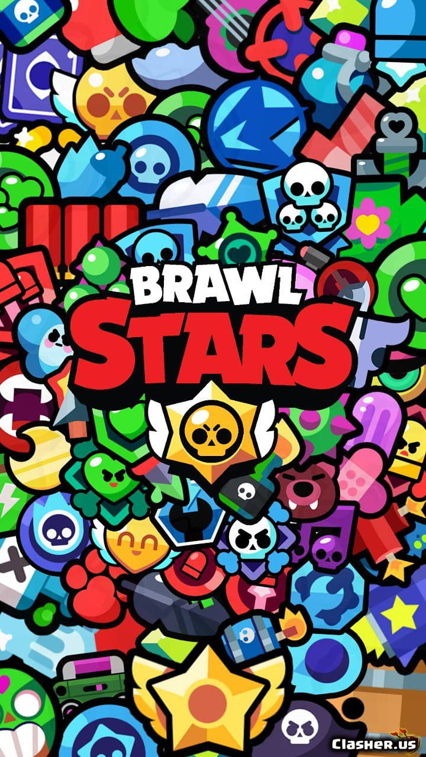 brawl stars, ícone de brawlers, planos de fundo, brawl stars cevada Papel de parede de celular HD