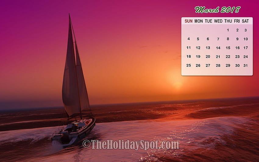 Month wise Calendar of 2018, march 2018 calendar HD wallpaper | Pxfuel