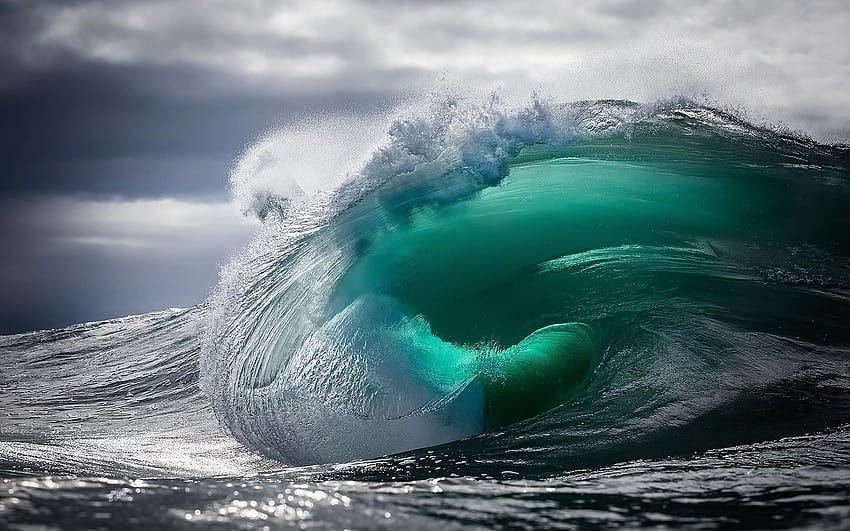 Ozean, Sturm, große Wellen, Tsunami, riesige Welle, Tsunamis HD-Hintergrundbild