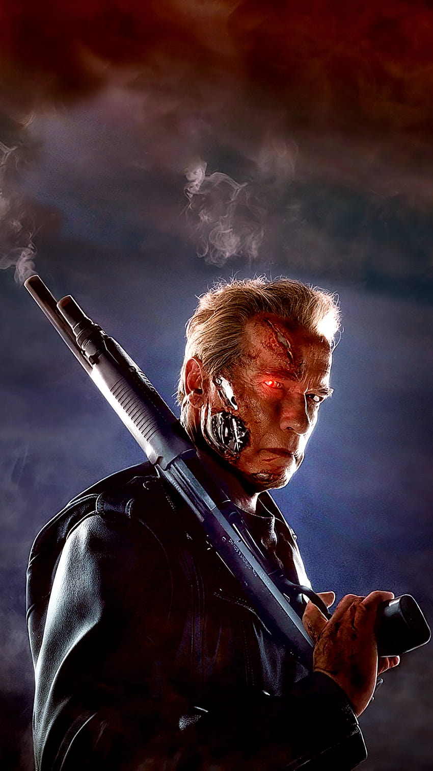 ↑↑¡TOCA Y OBTÉN LA APLICACIÓN! Lockscreens Arte Creativo Terminator, terminator genisys iphone fondo de pantalla del teléfono