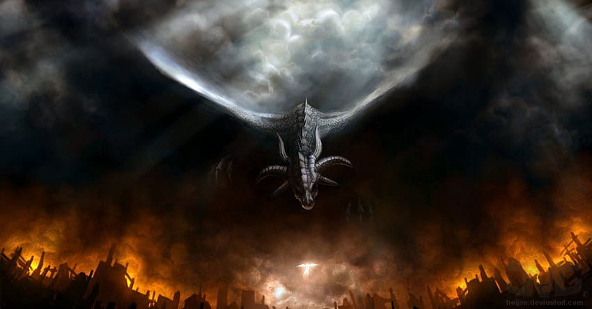 Dragons, fire breathing dragon HD wallpaper