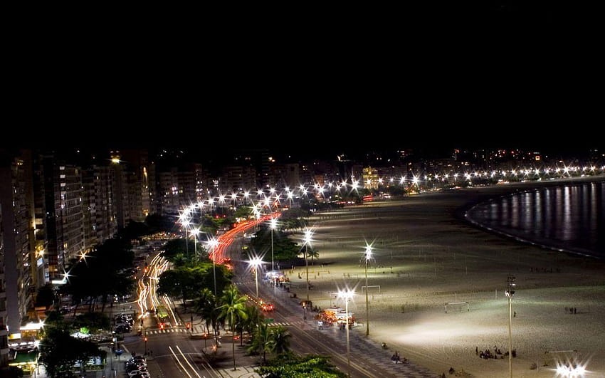 Copacabana Beach Brazil HD wallpaper