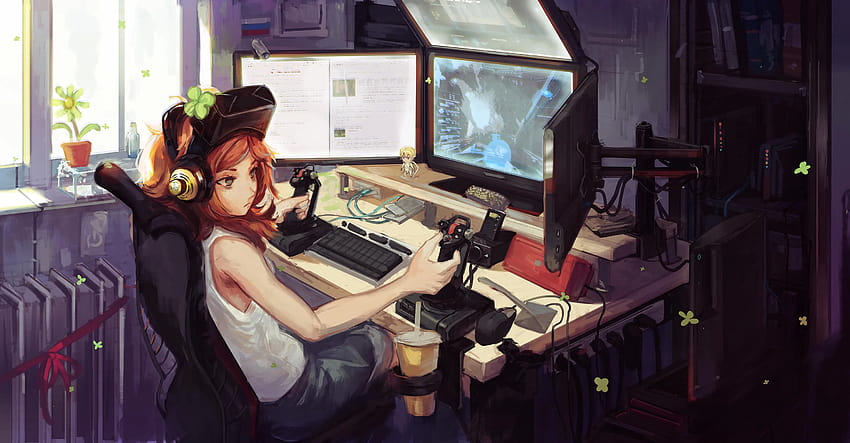 Chica Gamer Anime, chica fondo de pantalla | Pxfuel