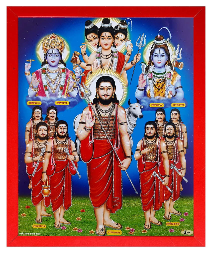Shree Rękodzieło Dekoracyjny Pan Brahma Wisznu i Śiwa Indyjscy bogowie Trinity Tridev Trimurti Ramki Malarstwo Tapeta na telefon HD