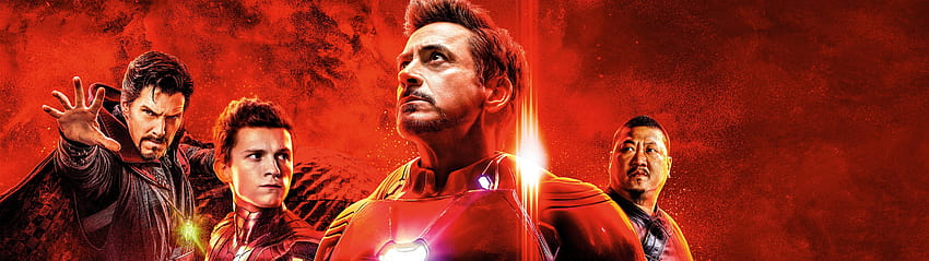 Avengers: Endgame Iron Man Spider, manusia besi dan android aneh dokter Wallpaper HD