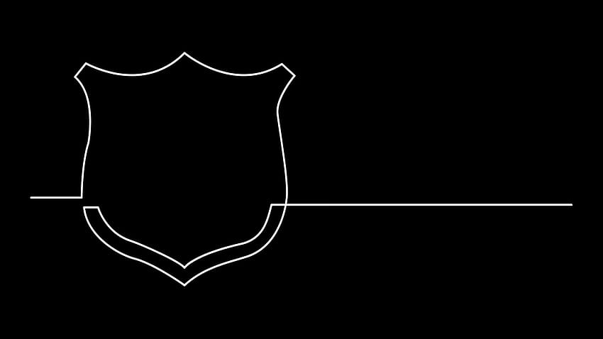 continuous line drawing of protective shield on black backgrounds, wwe logo black background HD wallpaper