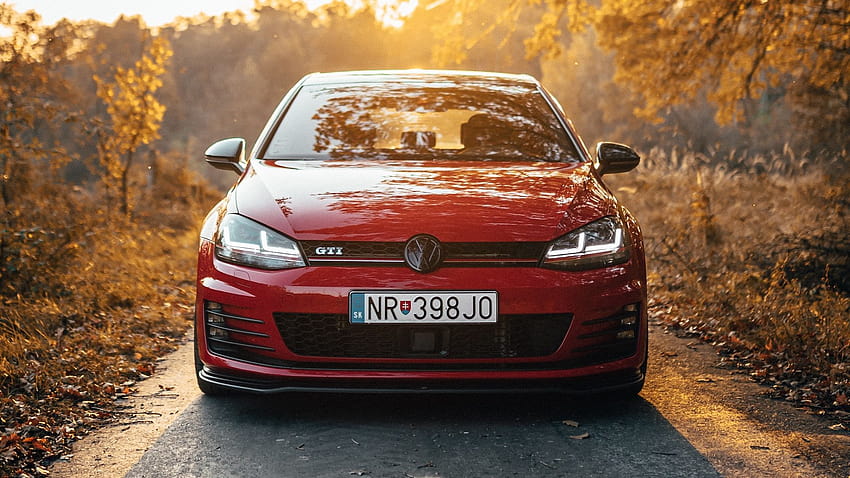 Volkswagen Golf Gti, Volkswagen, Car, Red, golf 7 gti HD wallpaper