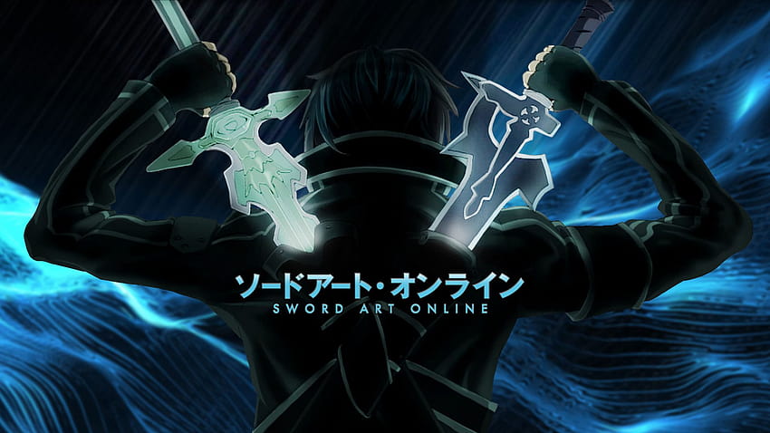 HD wallpaper: anime, Kirigaya Kazuto, sword, Sword Art Online, black  background | Wallpaper Flare
