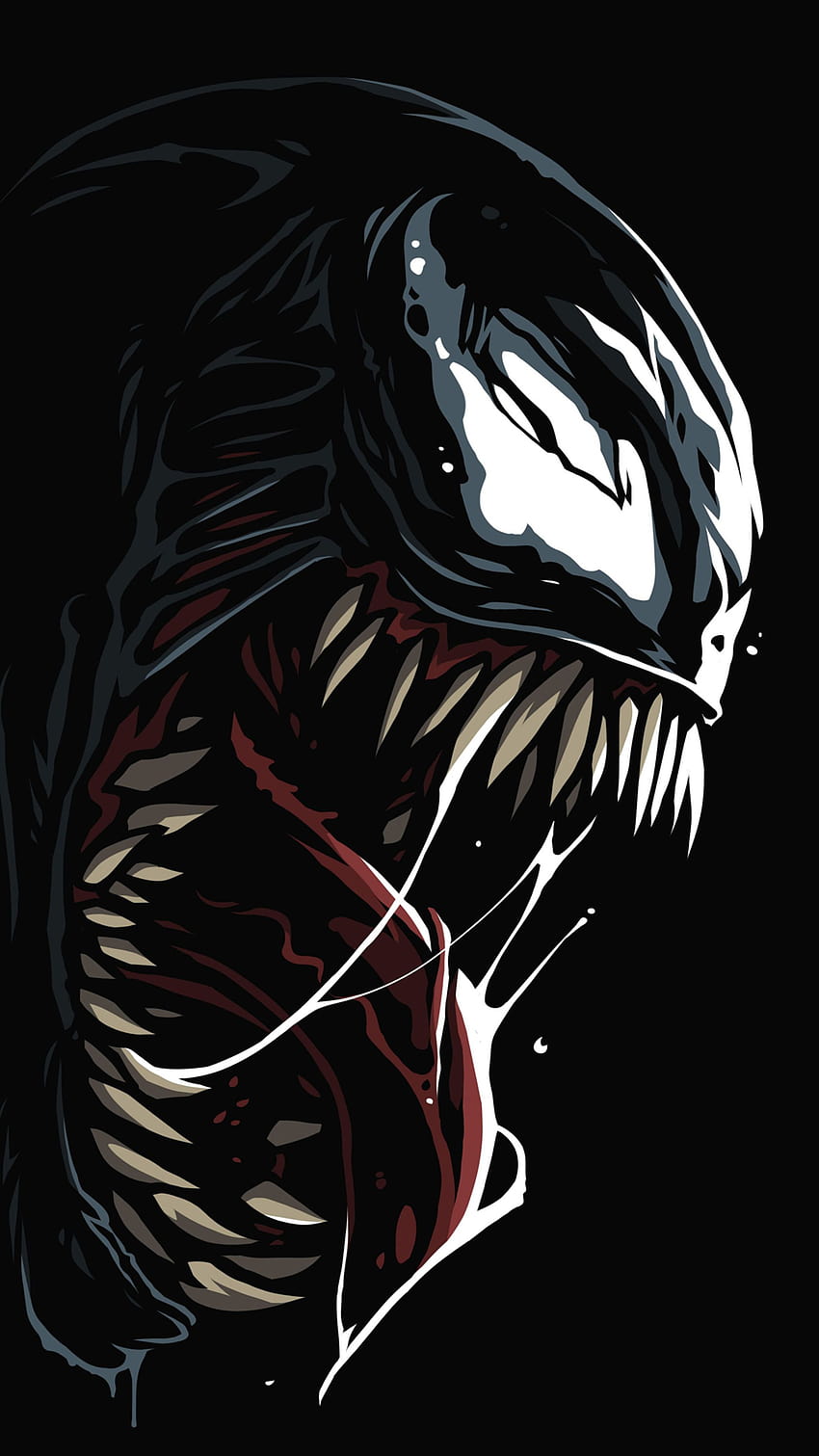 Venom Amoled ในความละเอียด 2160x3840 พิษมหัศจรรย์การ์ตูน วอลล์เปเปอร์โทรศัพท์ HD