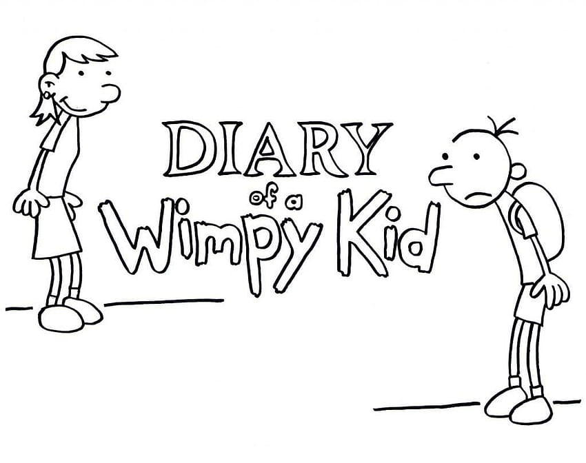 Ki の新しい Diary Of A Wimpy Kid Coloring Page、 高画質の壁紙