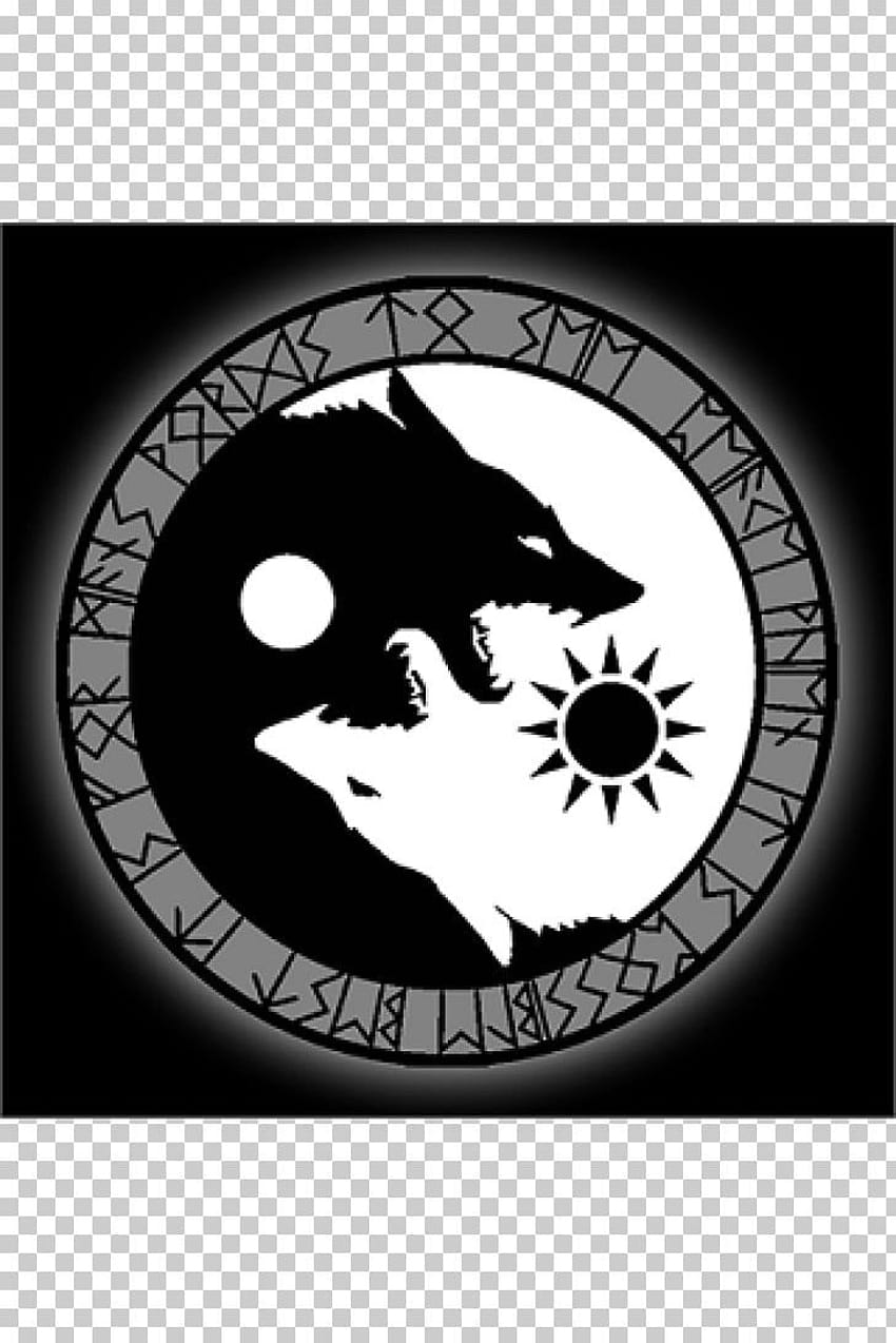 Runas da Mitologia Nórdica do Lobo Cinzento da Era Viking de Odin PNG, lobos yin e yang Papel de parede de celular HD