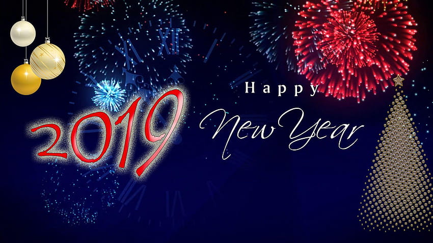 Happy New Year 2019 HD wallpaper