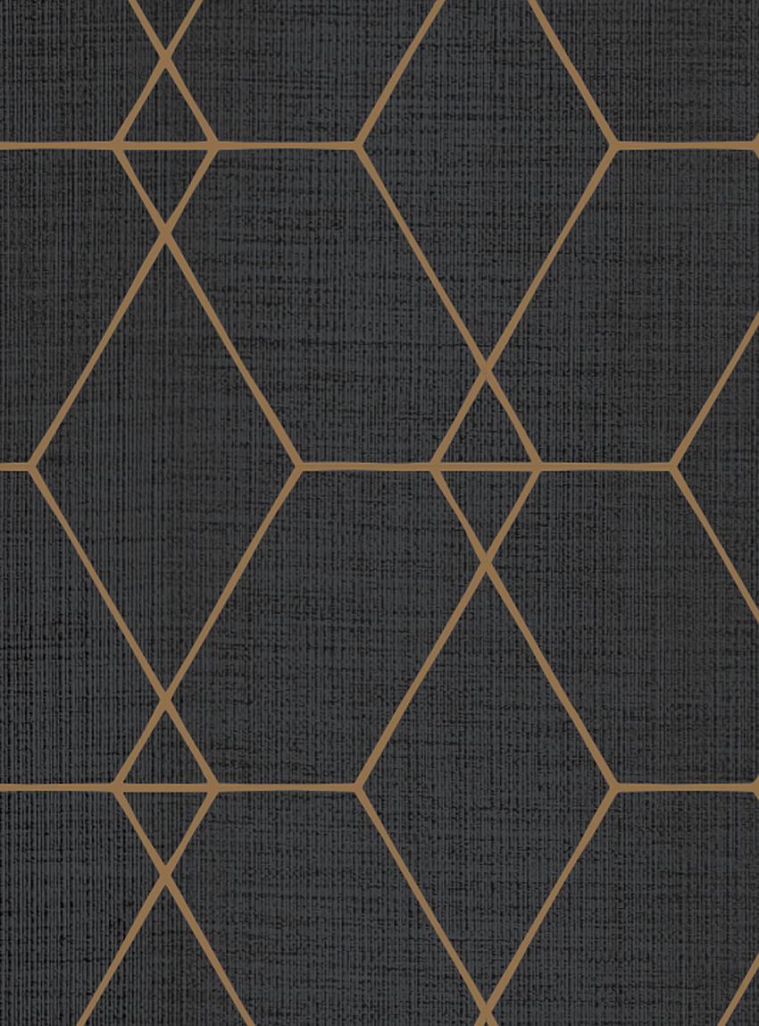 Hexagon Geometric Art Deco Lines, formas de arte geométrica Papel de parede de celular HD