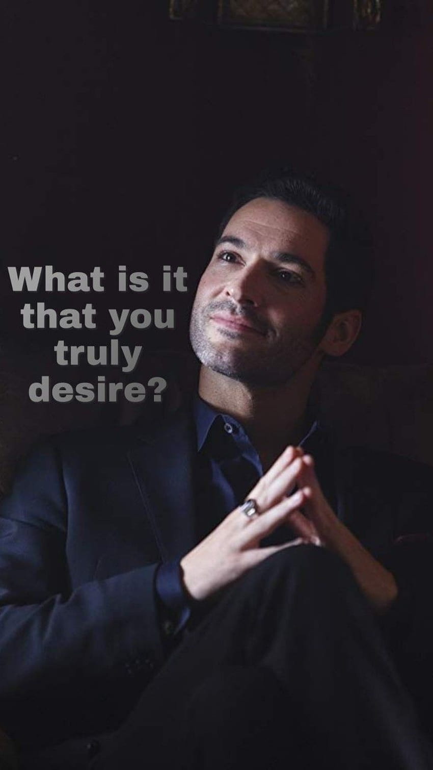 What is it that you truly desire?, lucifer quotes HD phone wallpaper
