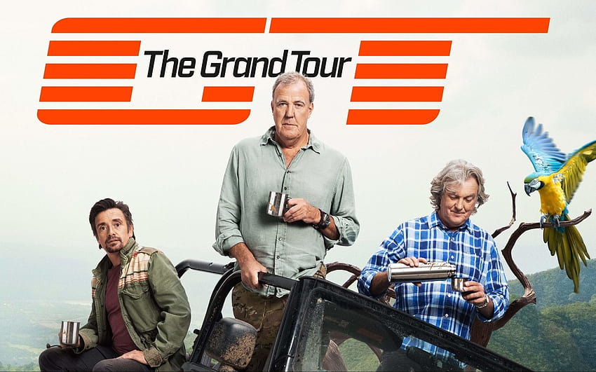 The Grand Tour, Jeremy Clarkson, Richard Hammond, James May, program brytyjskiej telewizji samochodowej, plakat, promo z rozdzielczością 1920x1200. Wysoka jakość Tapeta HD