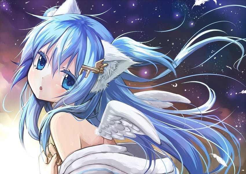 Sexy blue-haired fantasy art - wide 10