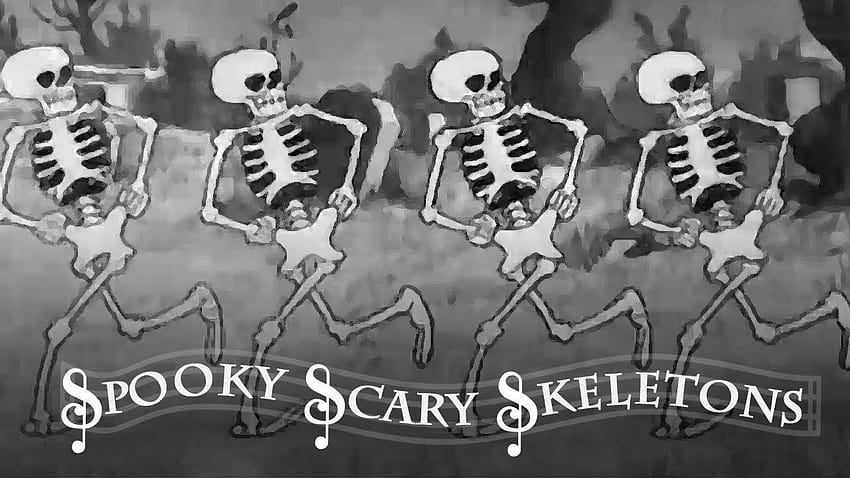 Silly Symphony: Esqueletos espeluznantes y aterradores fondo de pantalla