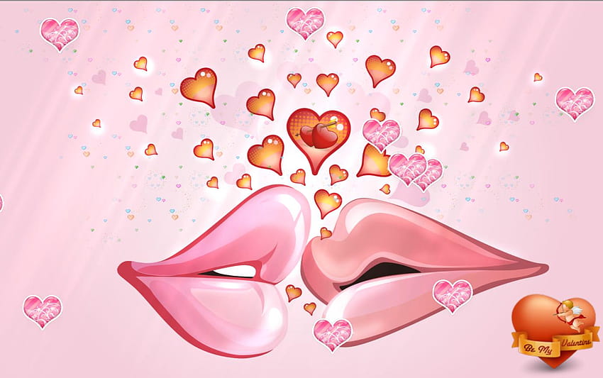 Moving Animated Happy Valentines Day, valentines day cartoon HD wallpaper