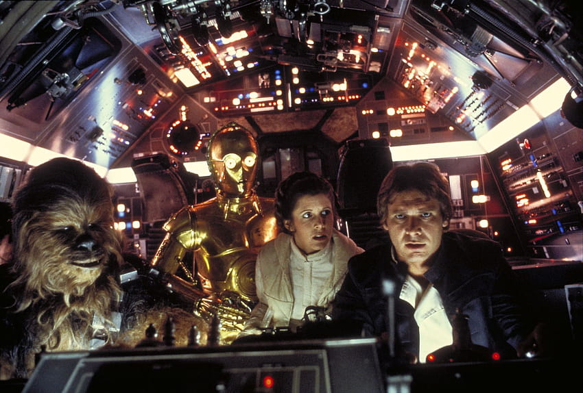 Star Wars, películas, C3PO, falcon ...sf.co.ua, han solo y el halcón milenario de chewbacca fondo de pantalla