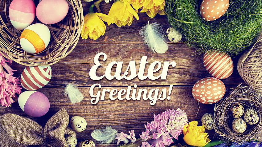 Easter Greetings Ultra, easter whishes HD wallpaper