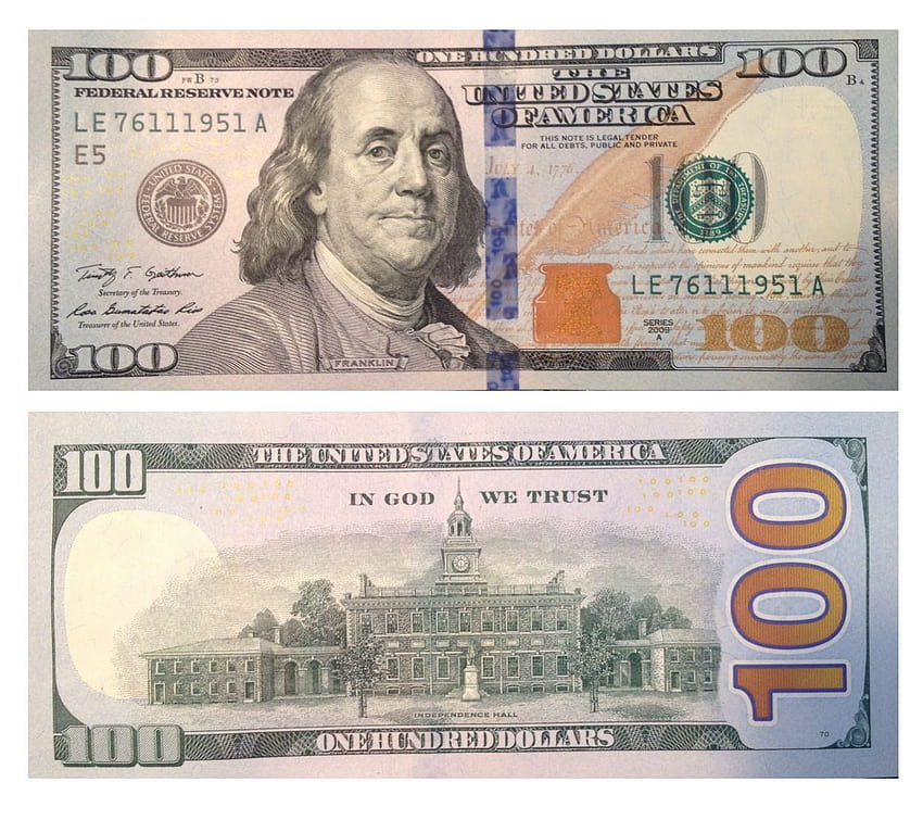 Nowy banknot 100 dolarowy! Fałszywe, 100 banknotów Tapeta HD