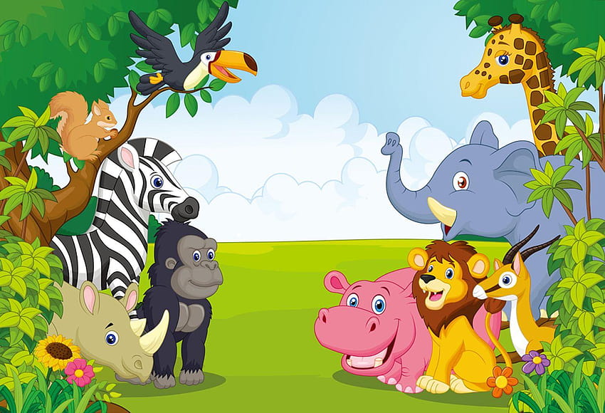 Dżungla safari graficzny tła tła dla Studio, tło safari Tapeta HD