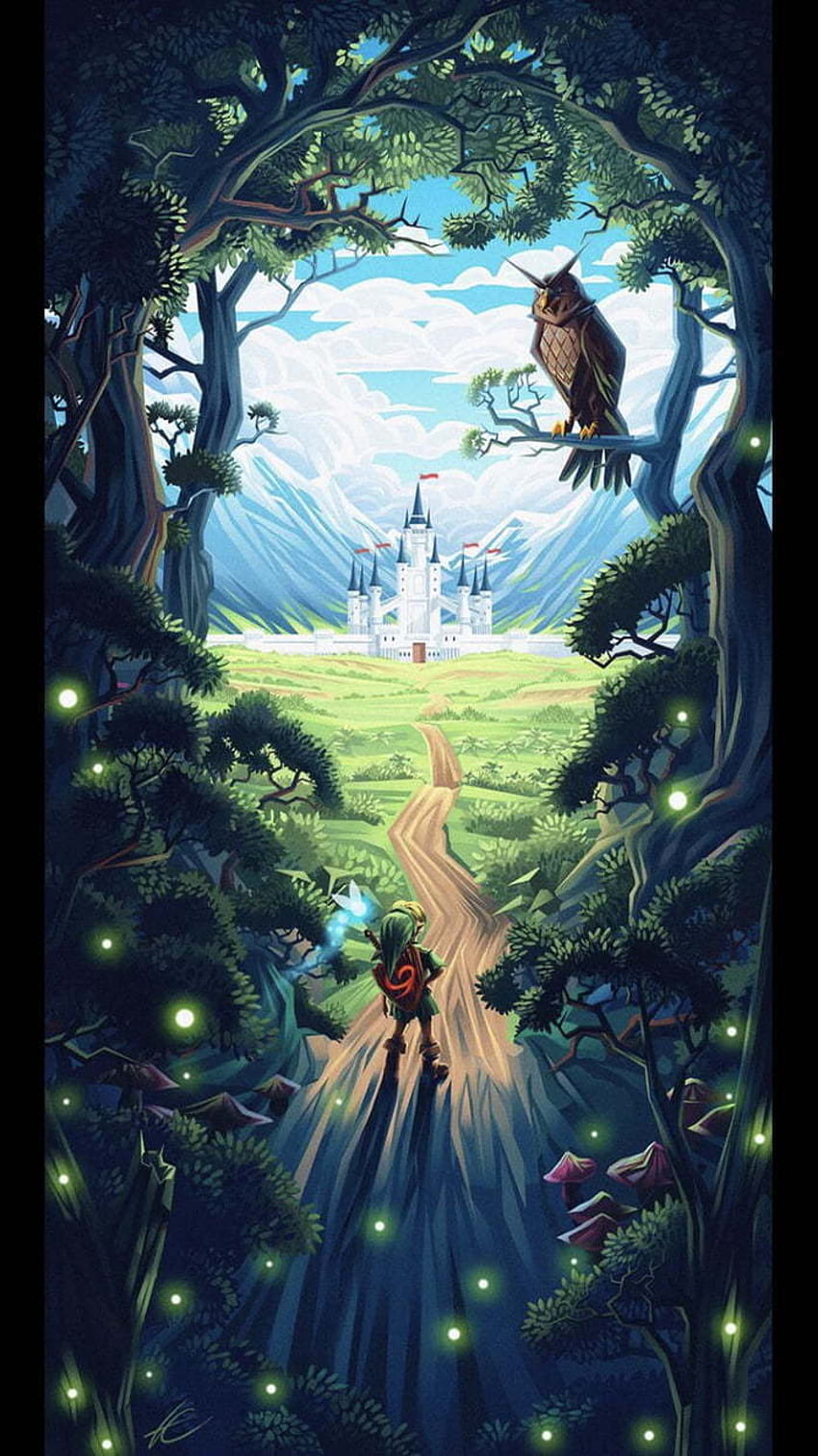 Zelda Minimalist Mobile, публикувано от Джон Симпсън, zelda mobile HD тапет за телефон