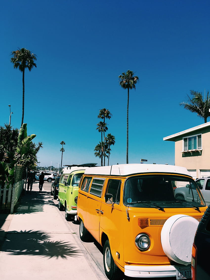 So California I can't get over how beautiful this place can be, retro place HD phone wallpaper