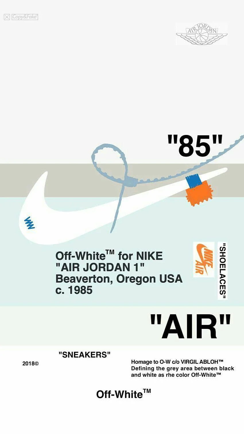 Sfondo Nike Off White, off white jordan Papel de parede de celular HD