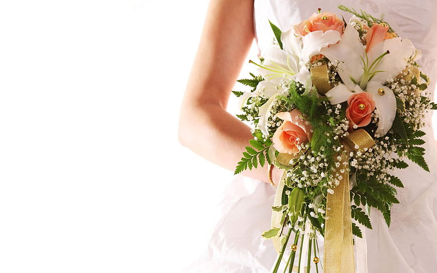 Wedding Flowers, artificial flowers bridal HD wallpaper