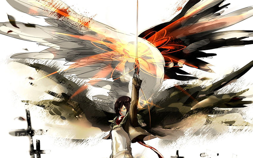 anime Girls, No Kyojin, anime attack on titan mikasa HD wallpaper