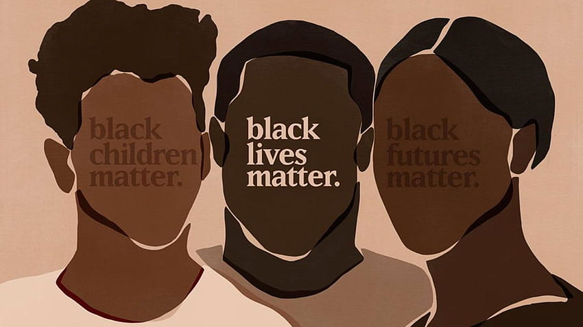 Графичните дизайнери споделят илюстрации в подкрепа на Black Lives Matter, черните животи имат значение HD тапет