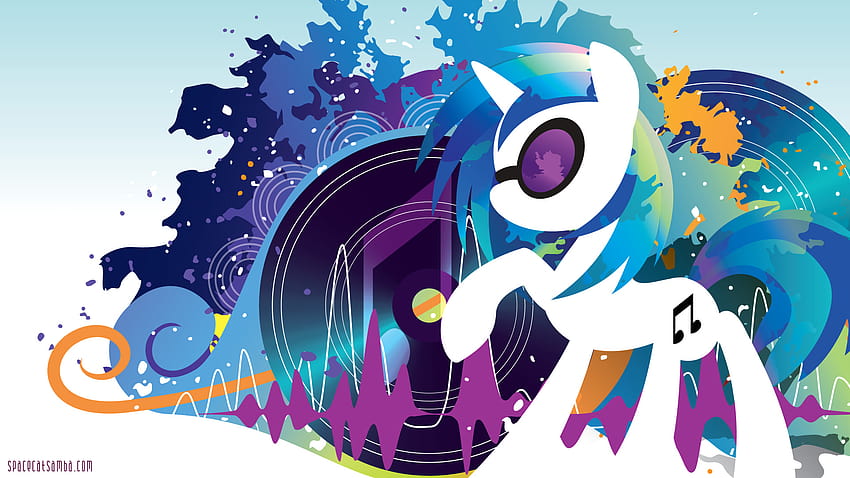 My Little Pony, Vinyl Scratch, DJ Pon 3 / and Mobile Backgrounds HD wallpaper
