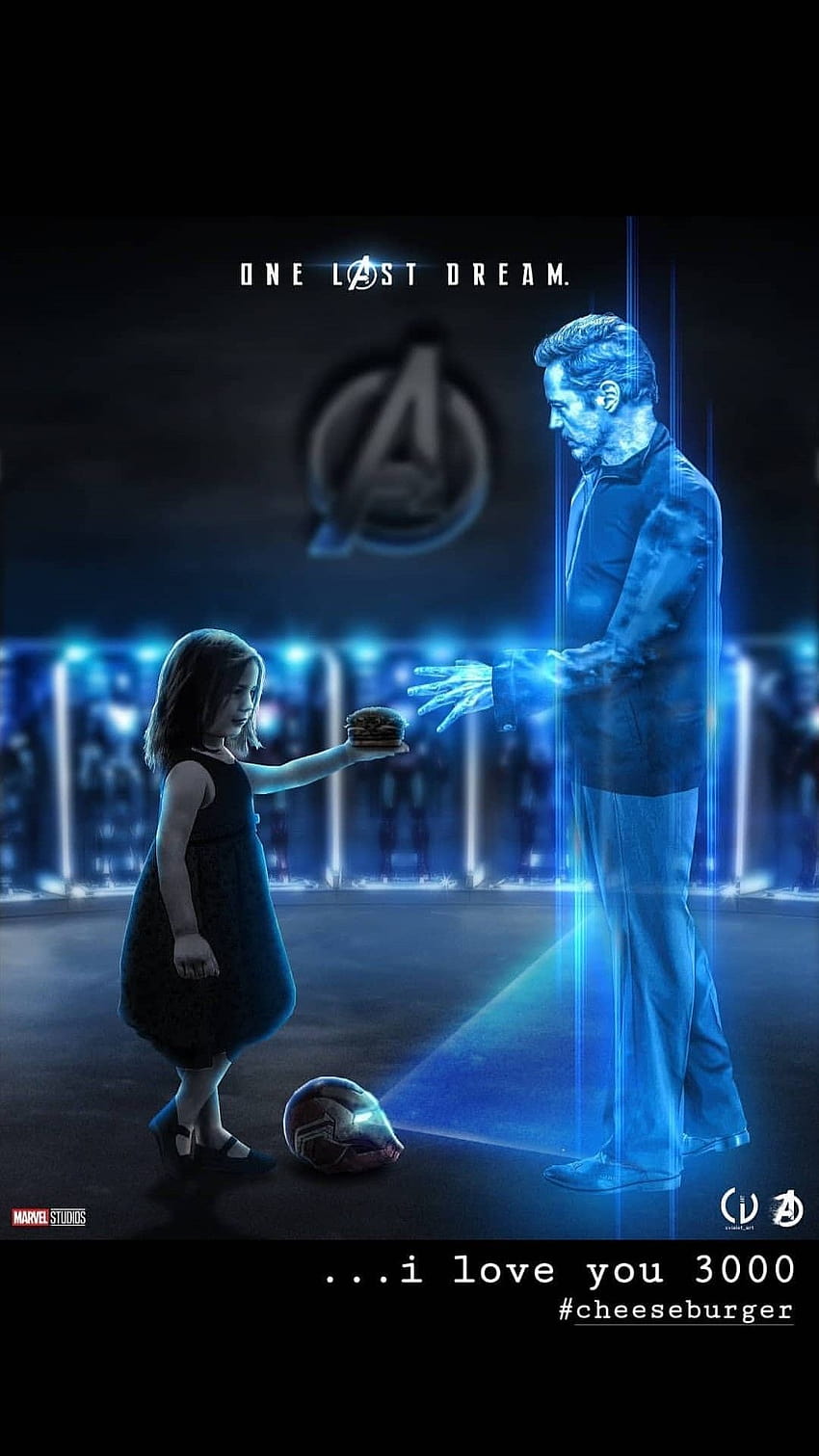 Tony Stark et Morgan, triste merveille Fond d'écran de téléphone HD